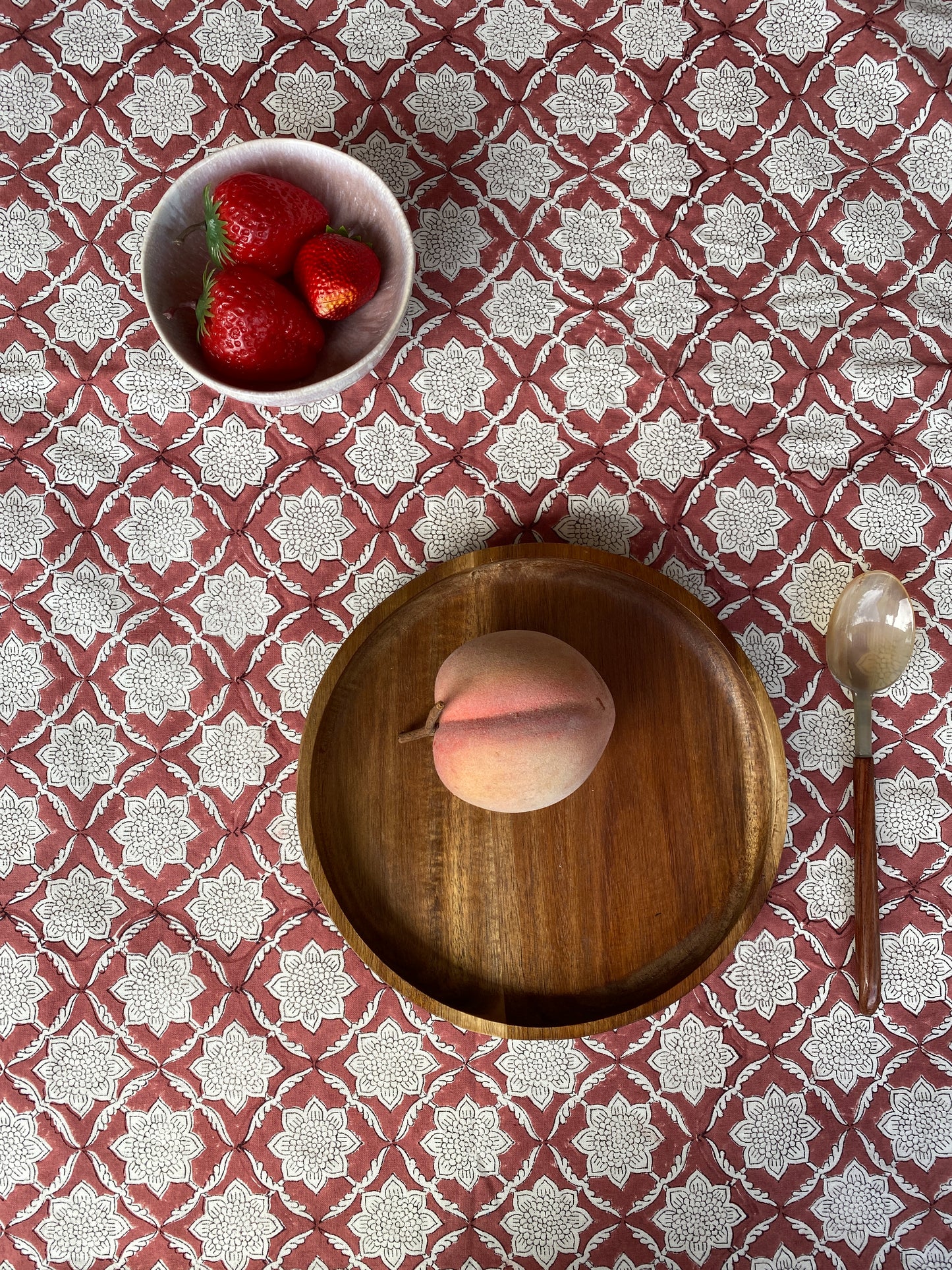 Jaipur Pink Tablecloth, Runner, Placemats, Napkin