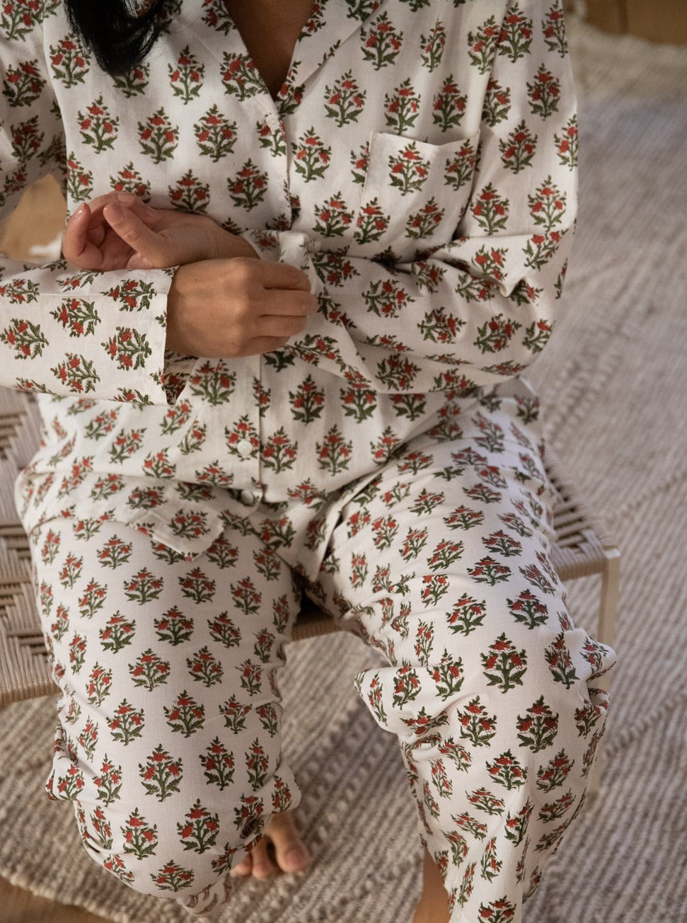 Red floral PJ