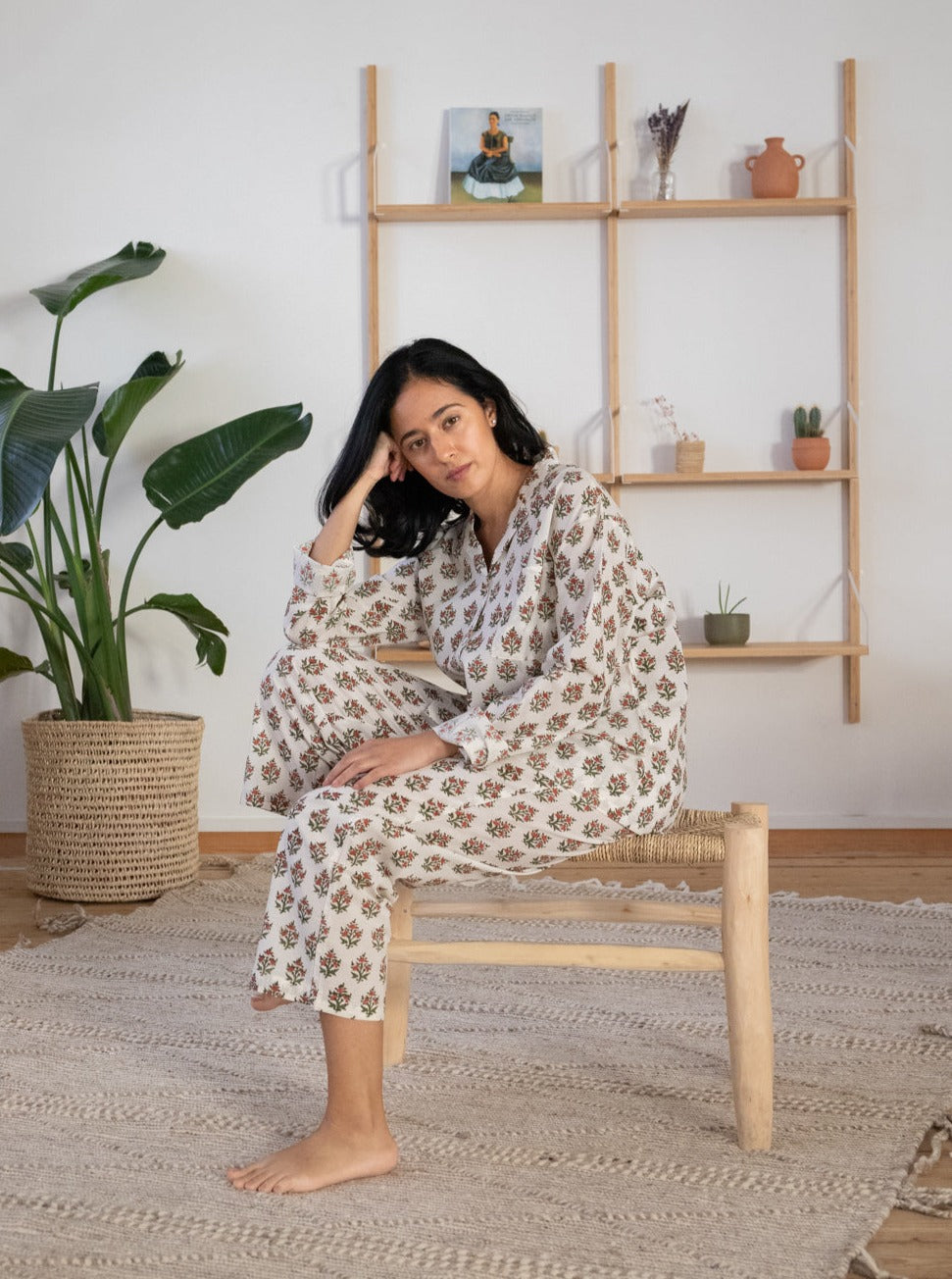 Red floral PJ