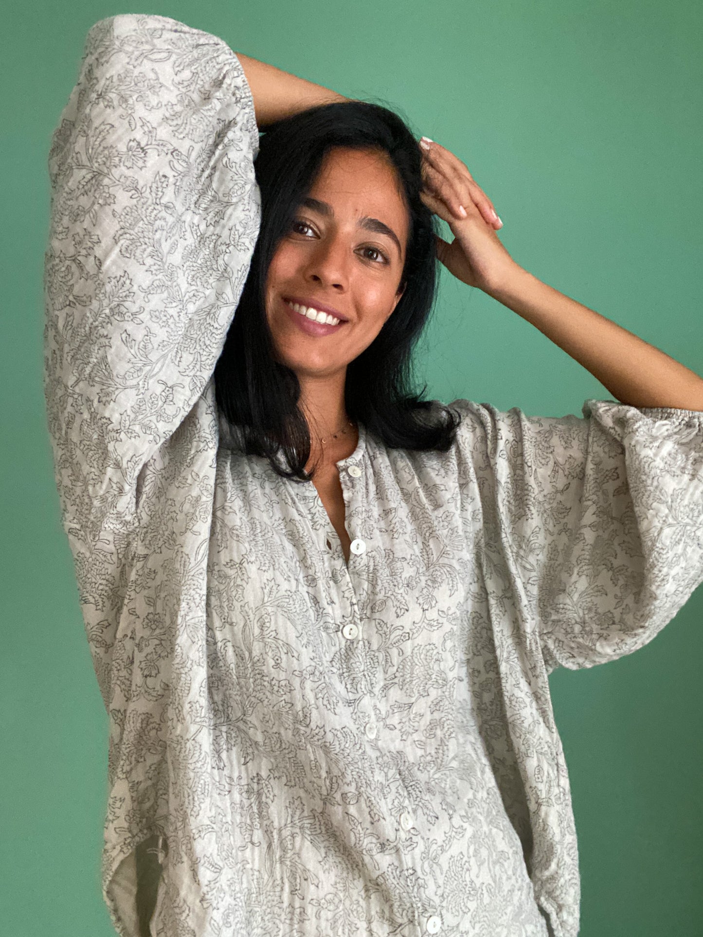 Muslin Leisurewear Set Salt Grey