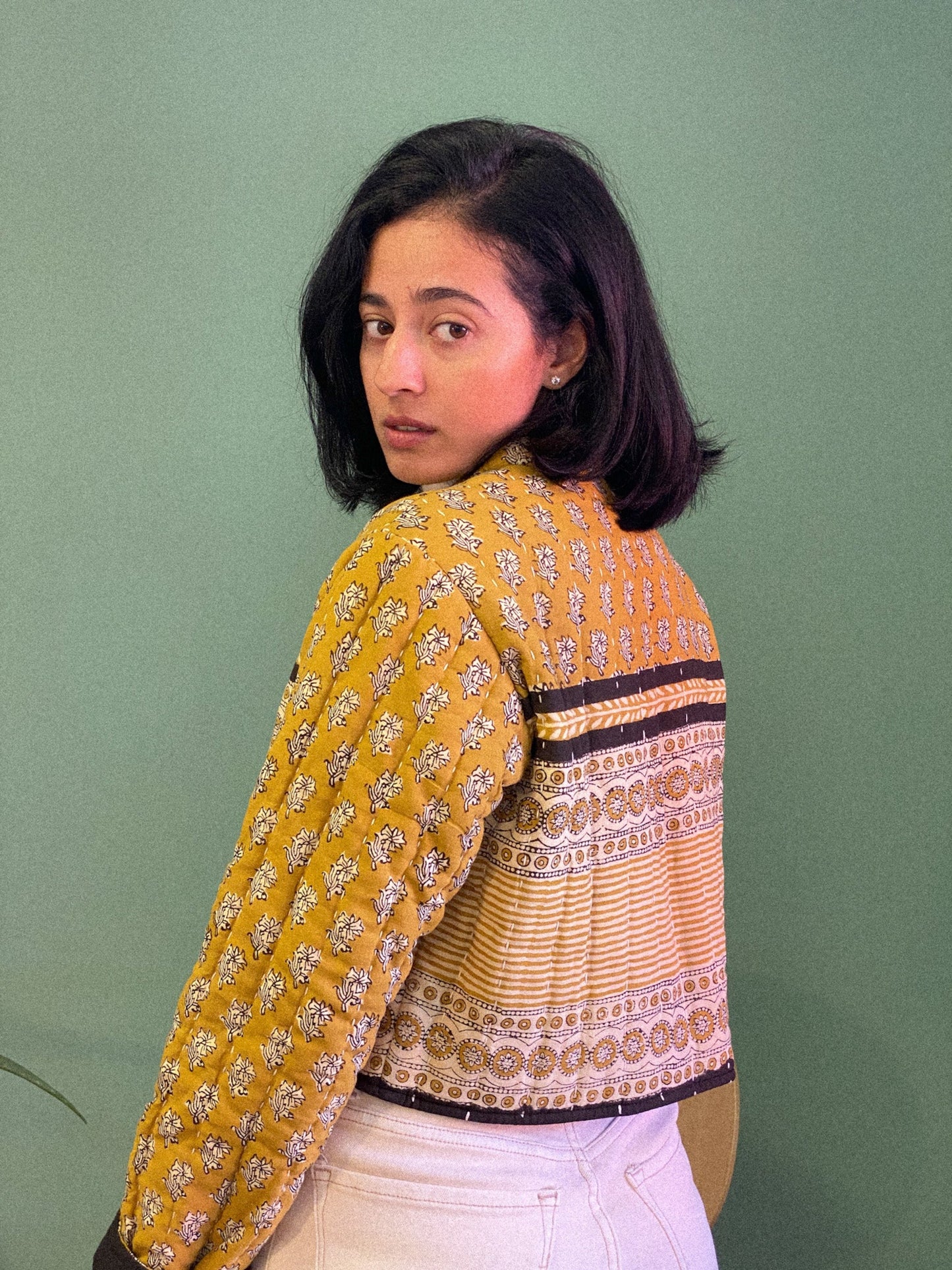 Quilted Mustard Jacket