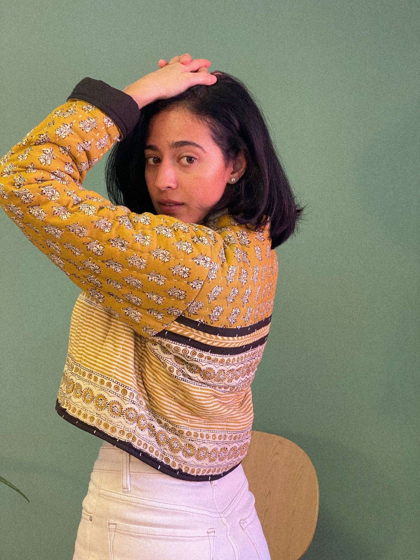 Quilted Mustard Jacket