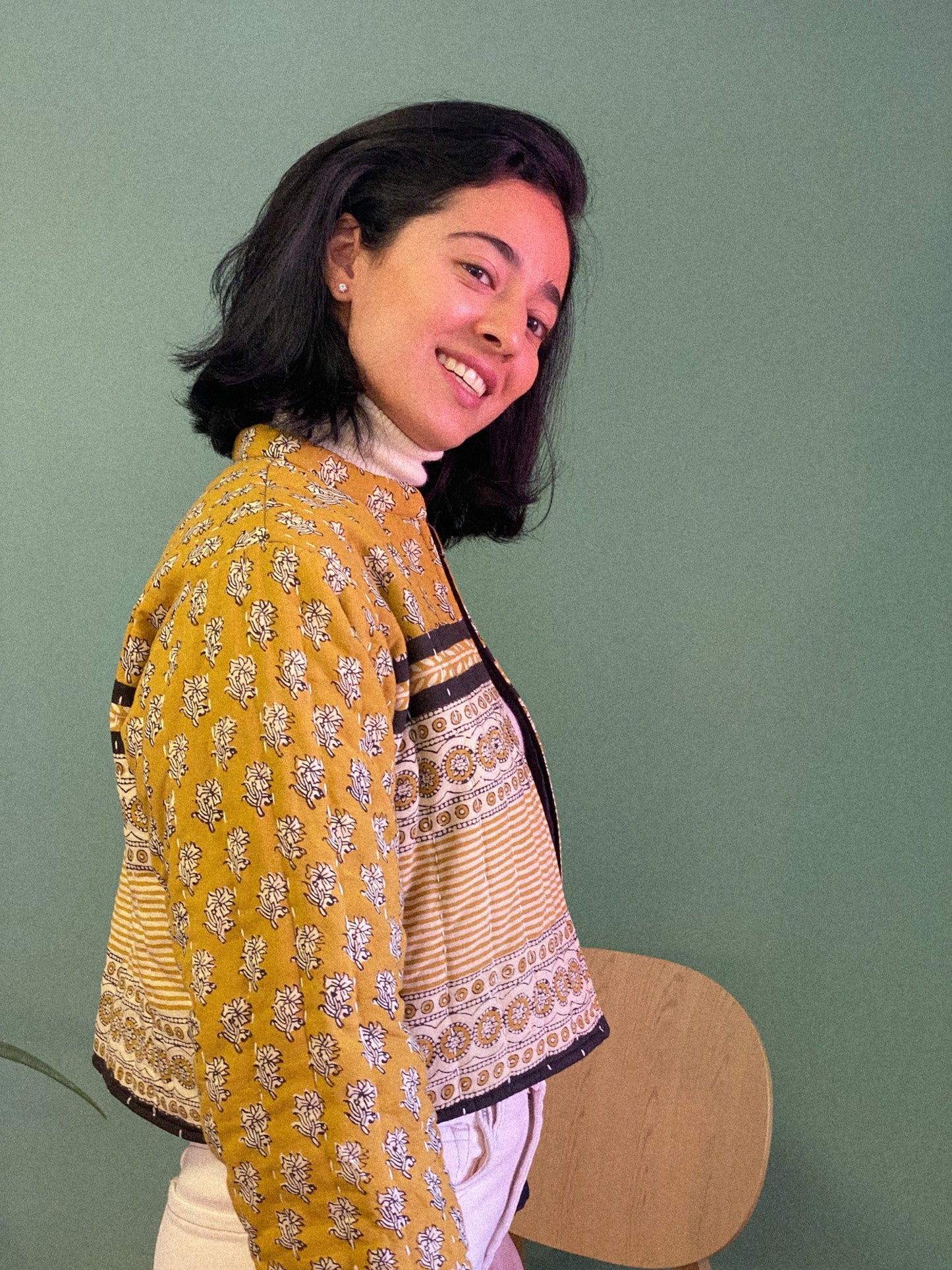 Quilted Mustard Jacket