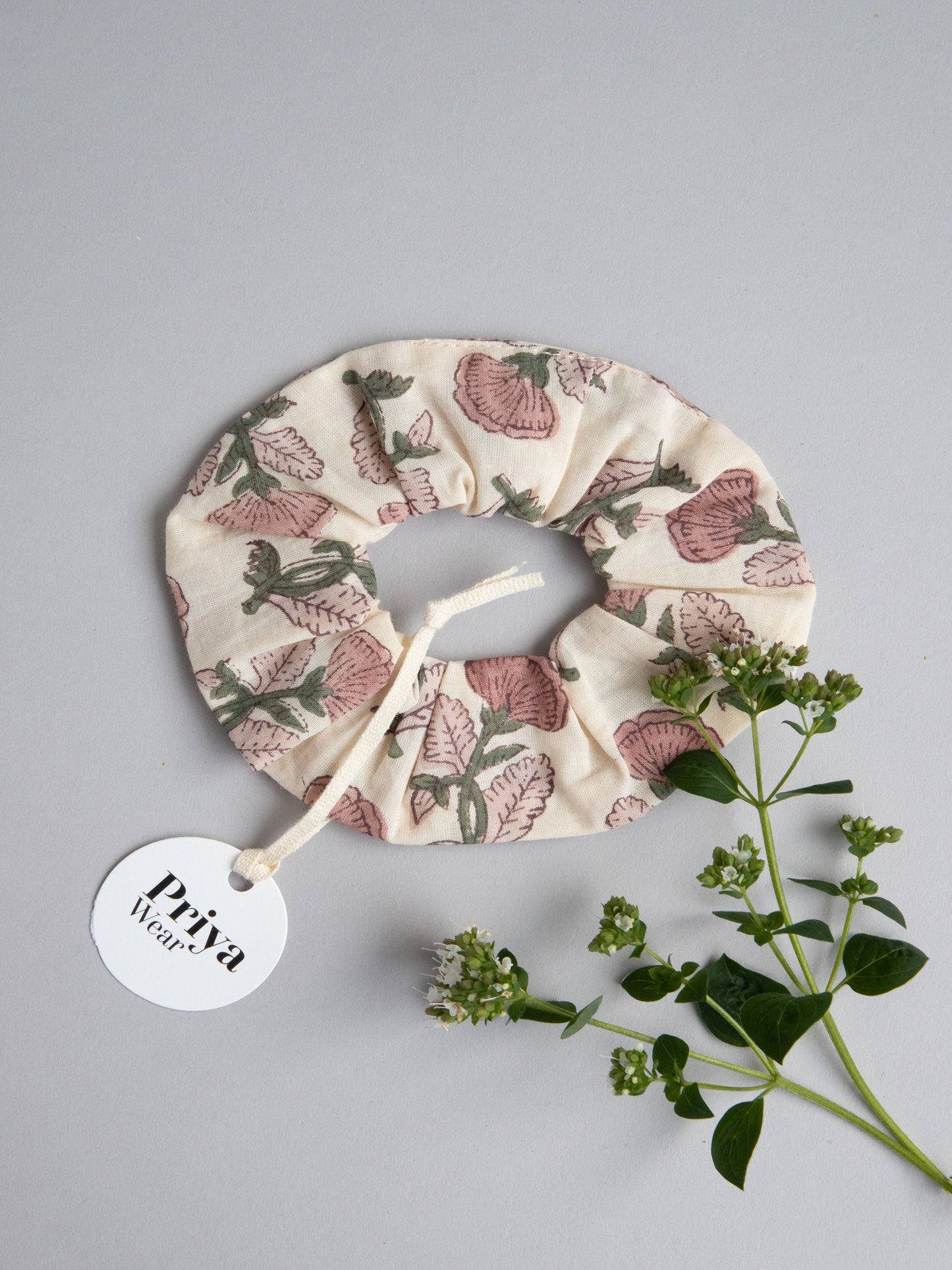 Wild Rose Hair Scrunchie