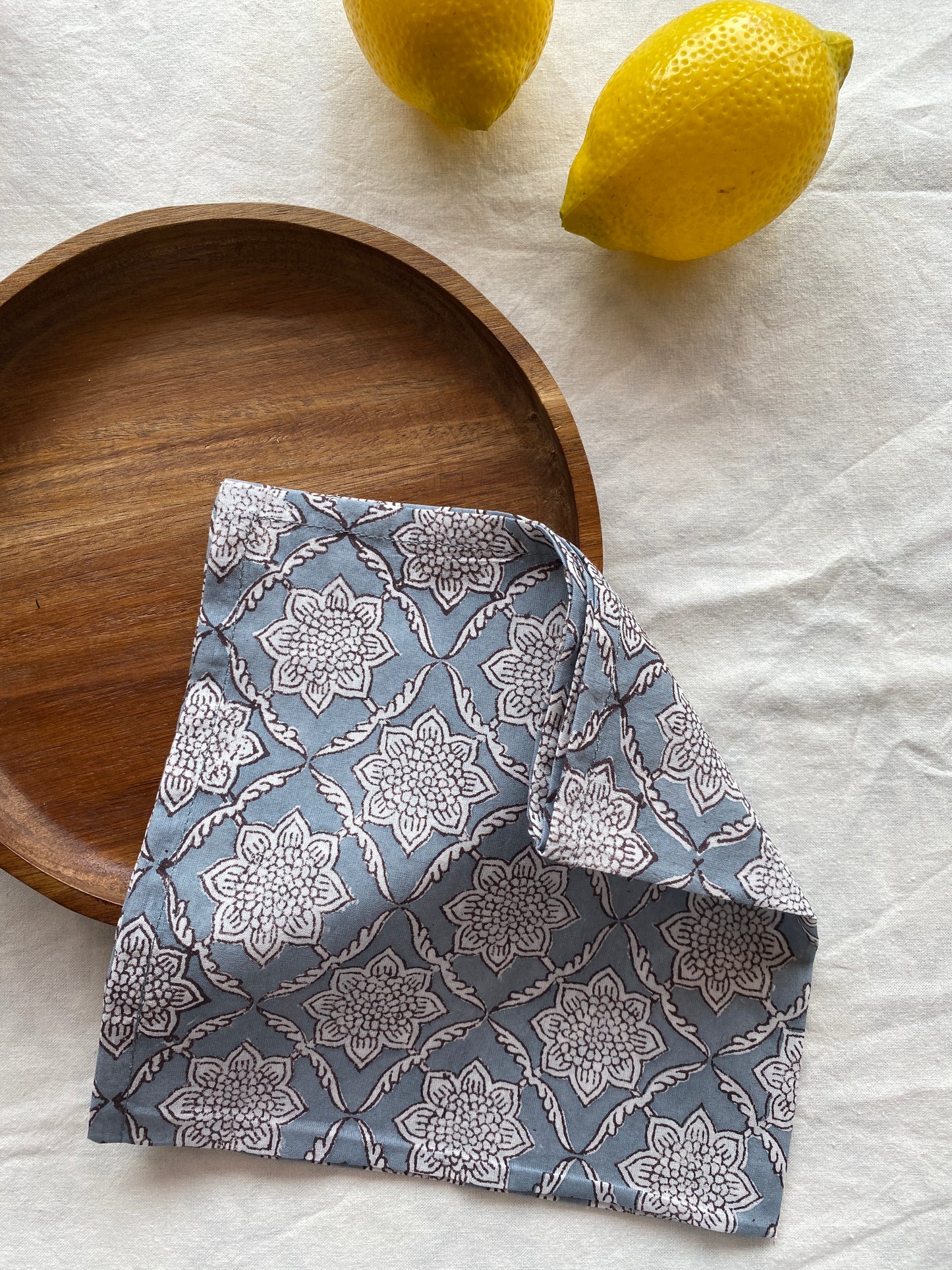 Smoky Blue Tablecloth, Runner, Placemats, Napkin
