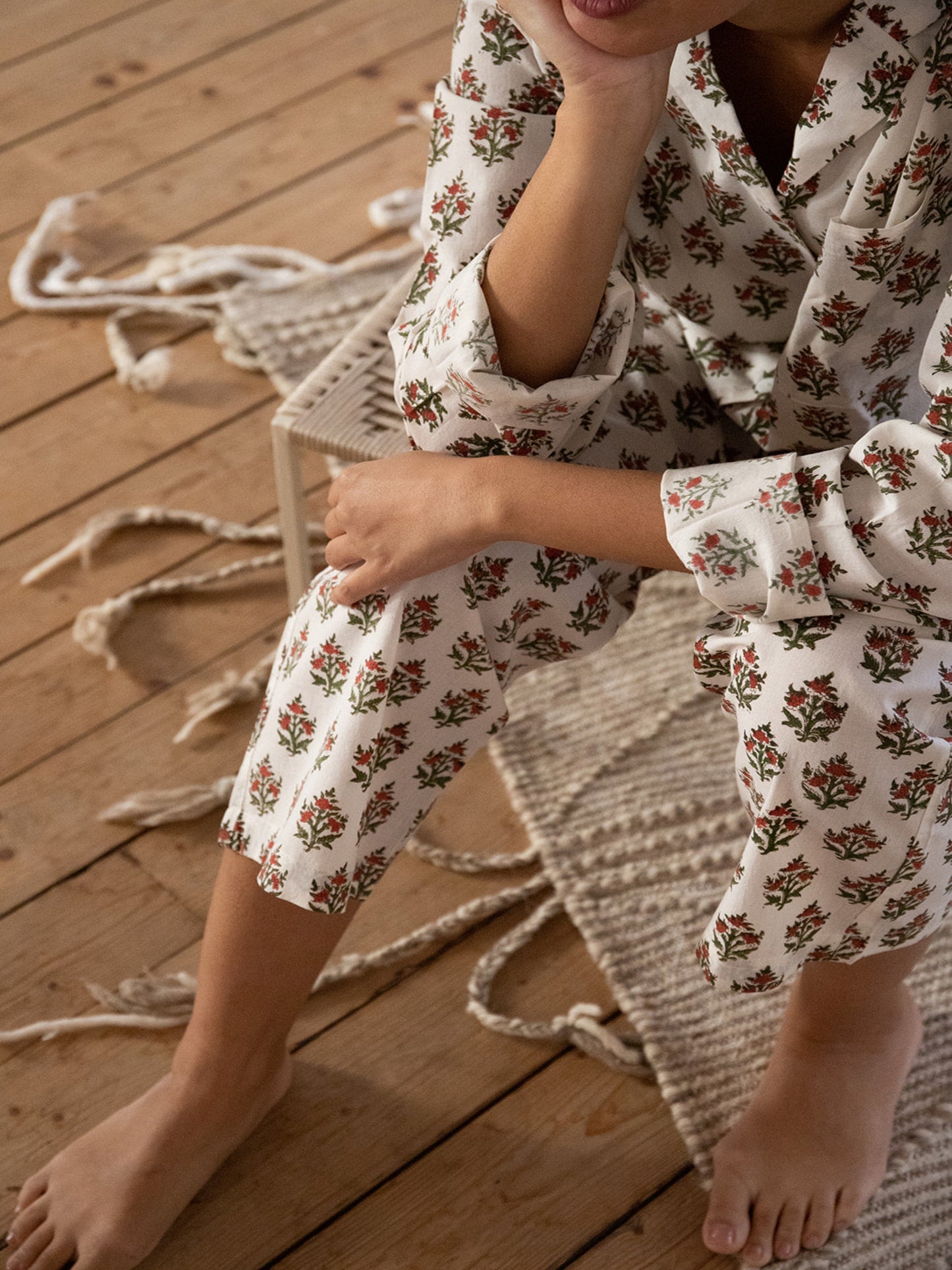 Red floral PJ