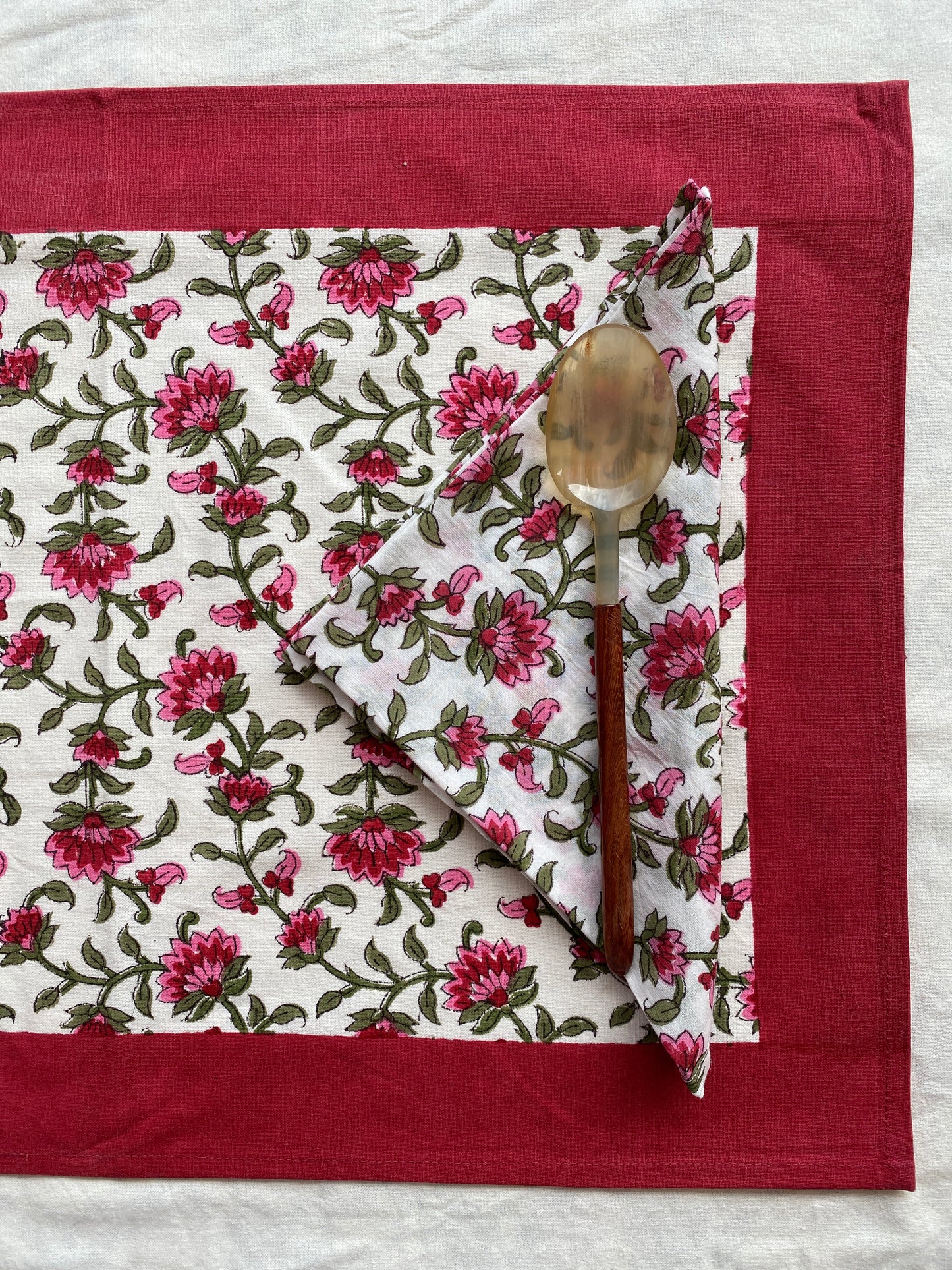 Floral Garden Tablecloth, Runner, Placemats, Napkin